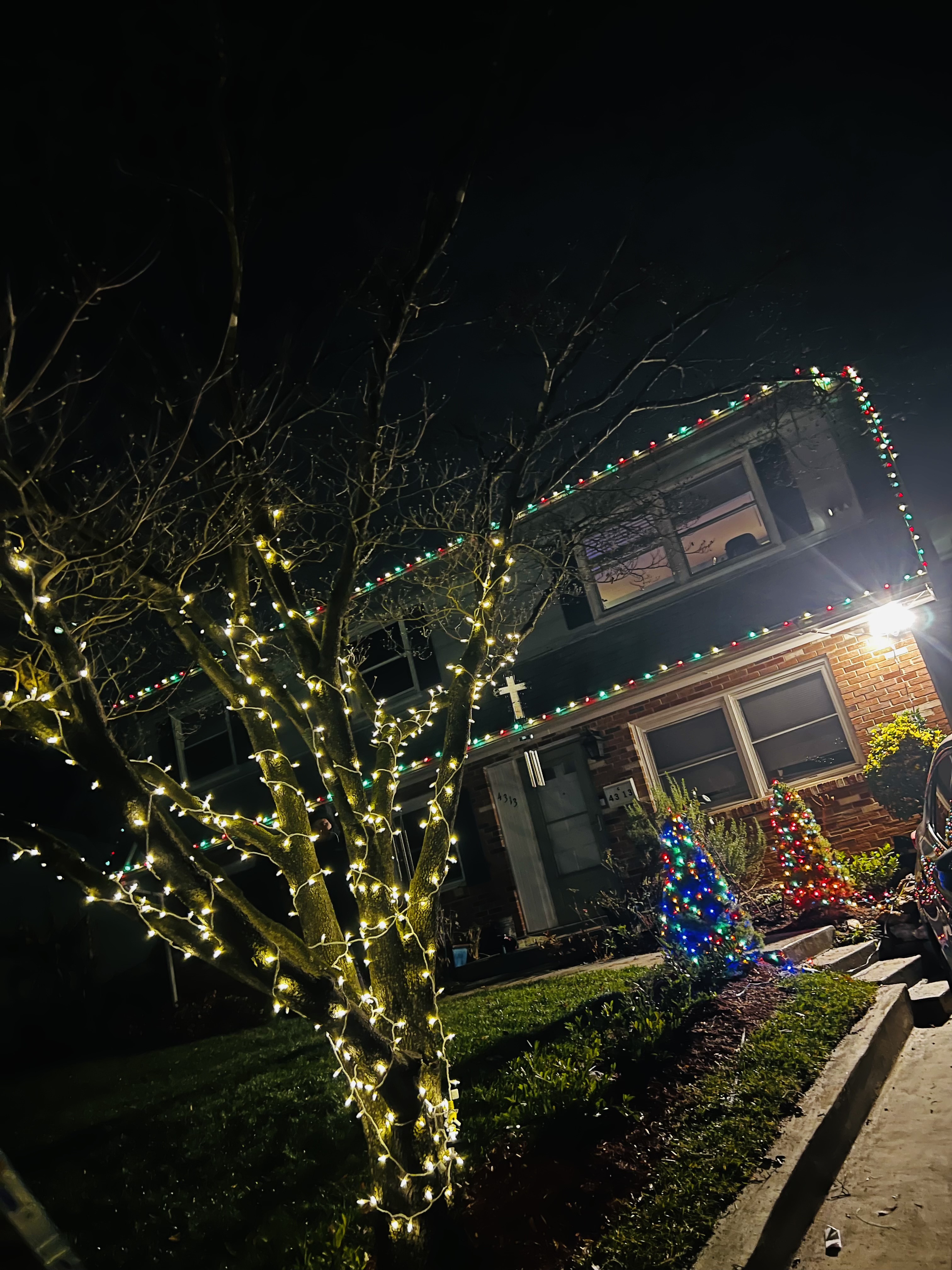 After - Christmas lights